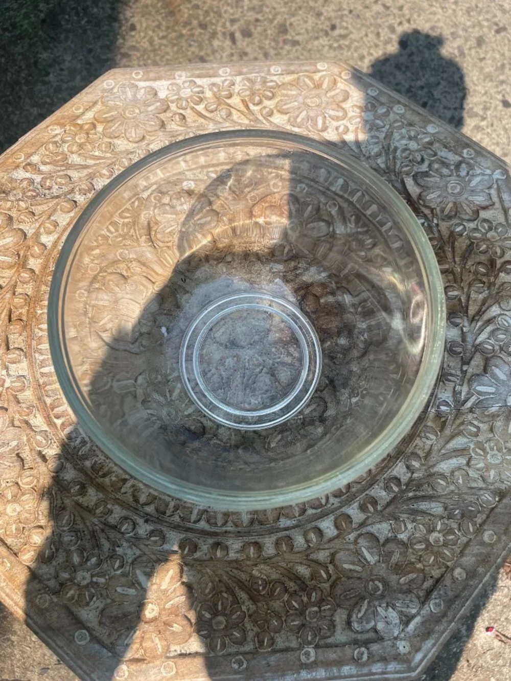 Vintage glass mixing bowl